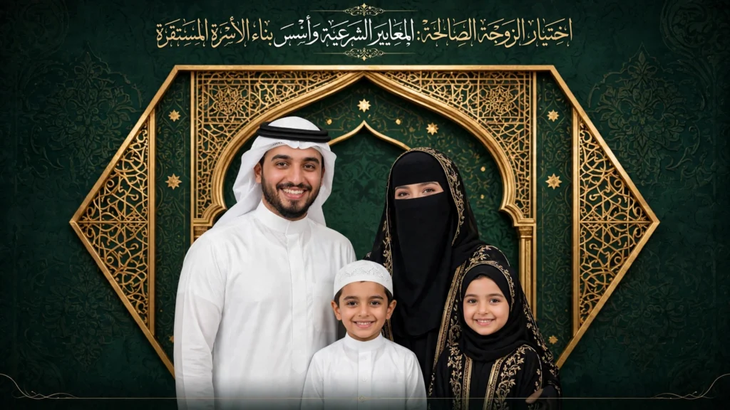 اختيار الزوجة الصالحة وأسس بناء الأسرة المستقرة في الإسلام - أسرة سعودية