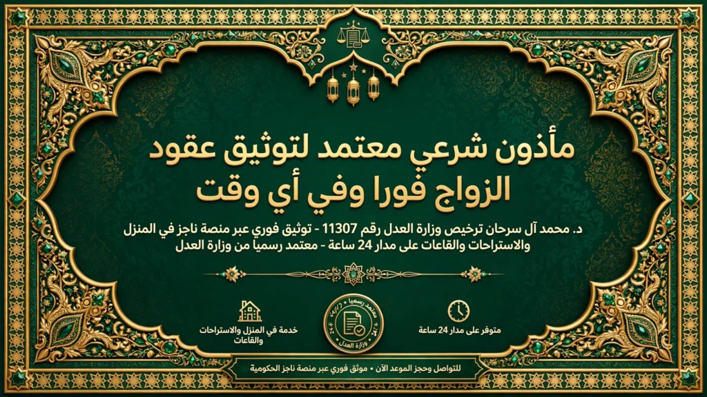 مأذون شرعي معتمد لتوثيق عقود الزواج