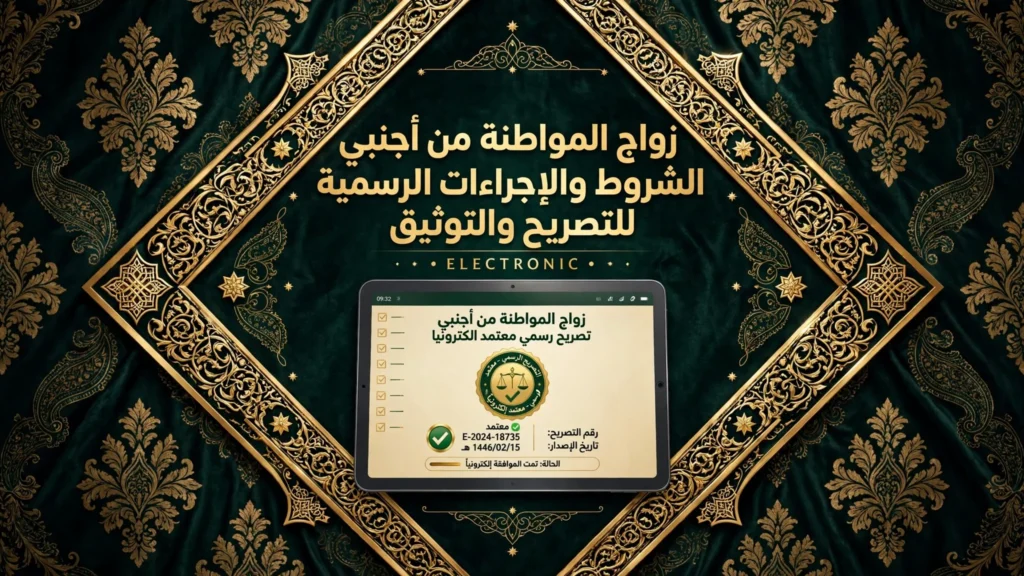 زواج المواطنة من أجنبي