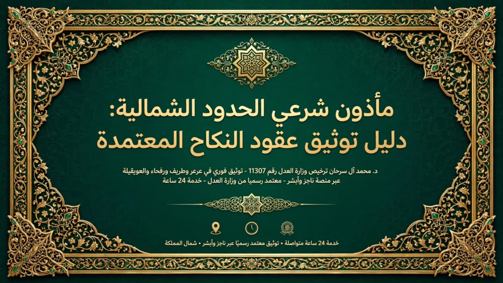 مأذون شرعي الحدود الشمالية