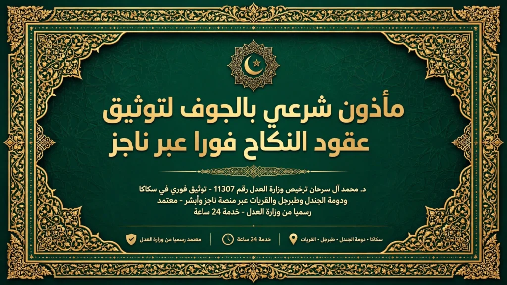 مأذون شرعي بالجوف