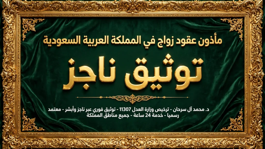 مأذون عقود زواج في المملكة العربية السعودية لخدمة المقبلين على الزواج